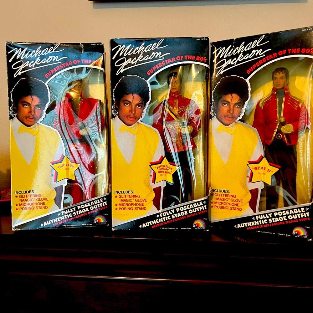 NWT unopened boxes-vintage Michael Jackson dolls